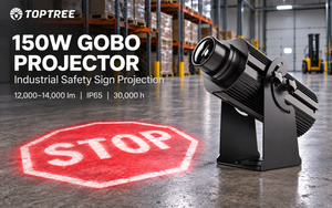 150W Industrial Gobo Projector for Warehouse Safety Signs