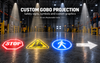 150W Industrial Gobo Projector for Warehouse Safety Signs