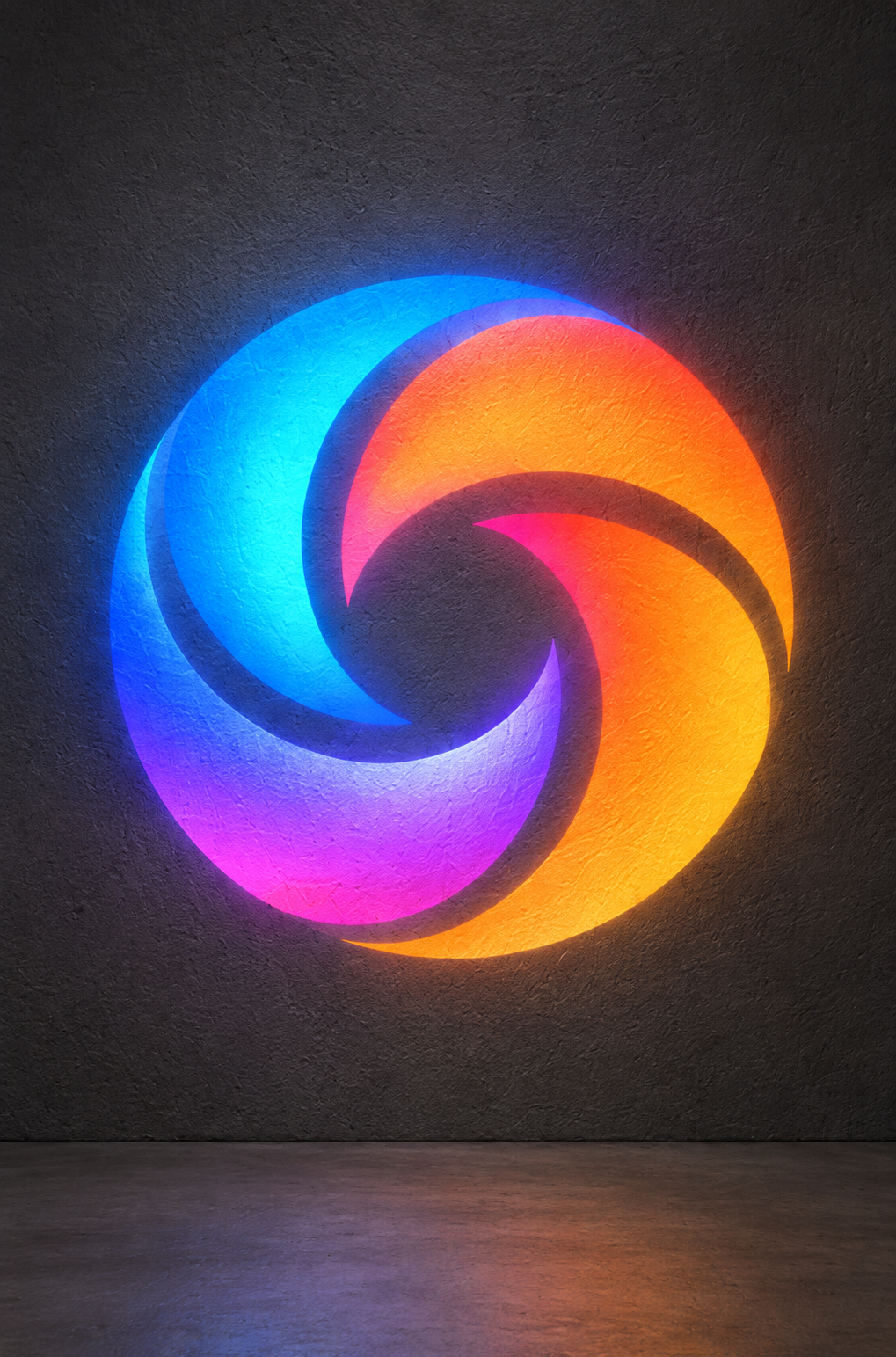 Full-color gradient graphic projection