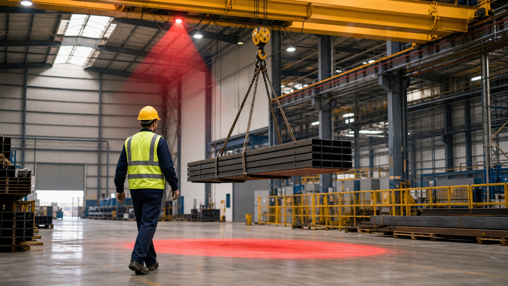 overhead crane warning light factory