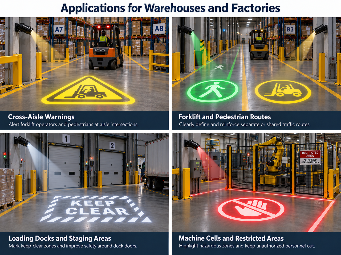 warehouse floor projection