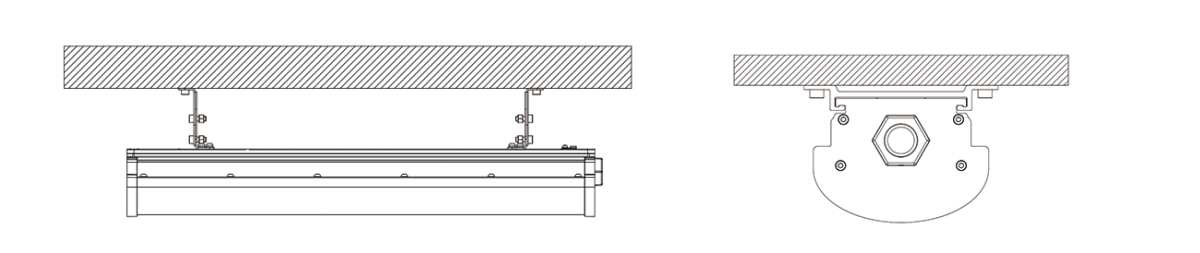 Ceiling Mounting of Explosion Proof LED Linear Light