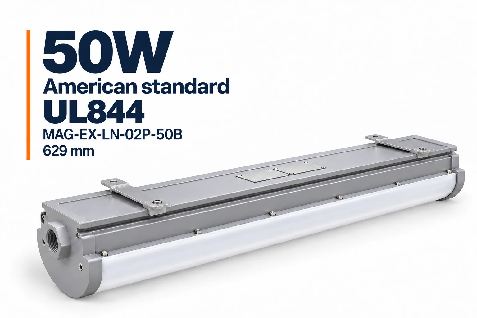 MAG-EX-LN-02P-50B 50W line&aacute;rn&iacute; světlo, americk&yacute; standard UL844, tělo 629 mm